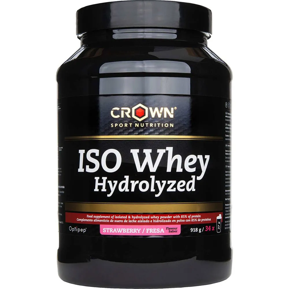 Crown Sport Nutrition Hydrolyzed Molkenproteinisolat Erdbeere 918g, Black, One Size Crown Sport Nutrition Hydrolyzed Molkenproteinisolat Erdbeere 918g, Black, One Size