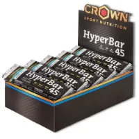 Crown Sport Nutrition Hyper 45 Energie-riegel-box Neutraler Geschmack 60g 10 Einheiten Crown Sport Nutrition Hyper 45 Energie-riegel-box Neutraler Geschmack 60g 10 Einheiten