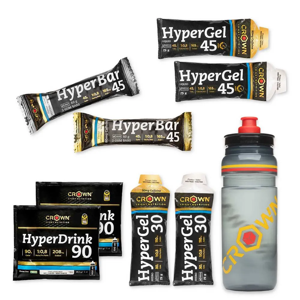 Crown Sport Nutrition Hyper Eenergy Tester Flaschenset 750ml, Black, One Size Crown Sport Nutrition Hyper Eenergy Tester Flaschenset 750ml, Black, One Size