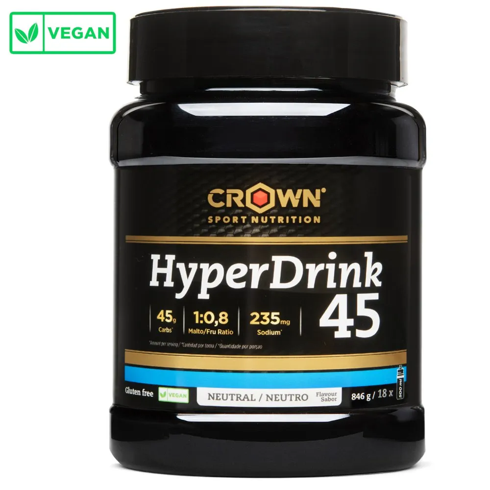 Crown Sport Nutrition Hyperdrink 45 Energetisches Neutrales Pulver 846g, Black, One Size Crown Sport Nutrition Hyperdrink 45 Energetisches Neutrales Pulver 846g, Black, One Size
