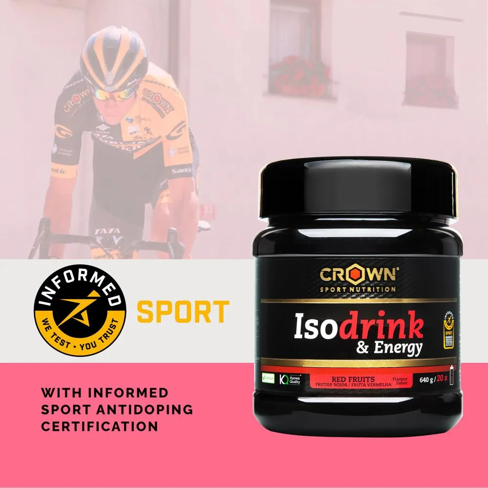 Crown Sport Nutrition Isodrink Isotonische Einzeldosis-box Beeren 32g 12 Einheiten, Black, One Size Crown Sport Nutrition Isodrink Isotonische Einzeldosis-box Beeren 32g 12 Einheiten, Black, One Size