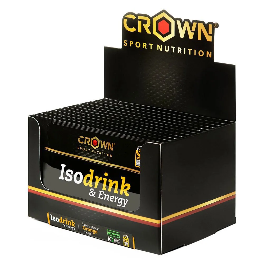 Crown Sport Nutrition Isodrink Isotonische Einzeldosis-box Orange 32g 12 Einheiten, Black, One Size Crown Sport Nutrition Isodrink Isotonische Einzeldosis-box Orange 32g 12 Einheiten, Black, One Size
