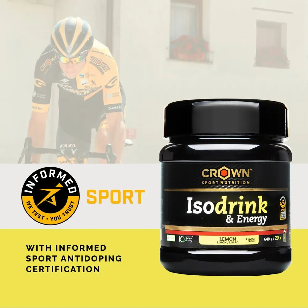 Crown Sport Nutrition Isodrink Isotonische Einzeldosis-box Zitrone 32g 12 Einheiten, Black, One Size