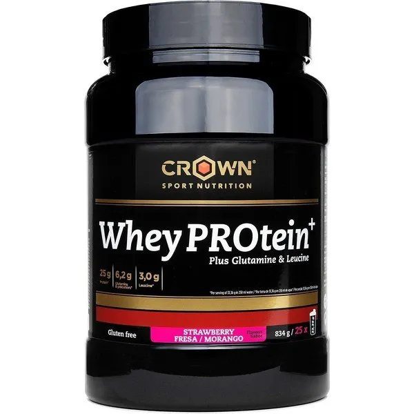 Crown Sport Nutrition Molkenprotein Erdbeere 834g, Clear, One Size