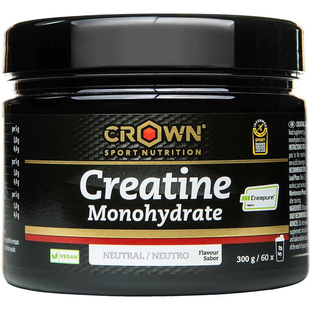 Crown Sport Nutrition Monohydrate Kreatinpulver 300g, Black, One Size Crown Sport Nutrition Monohydrate Kreatinpulver 300g, Black, One Size