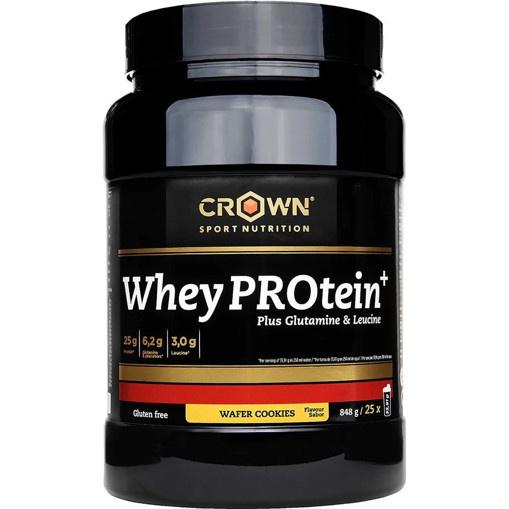Crown Sport Nutrition Plus Molkenprotein Waffelkekse 848g, Black, One Size