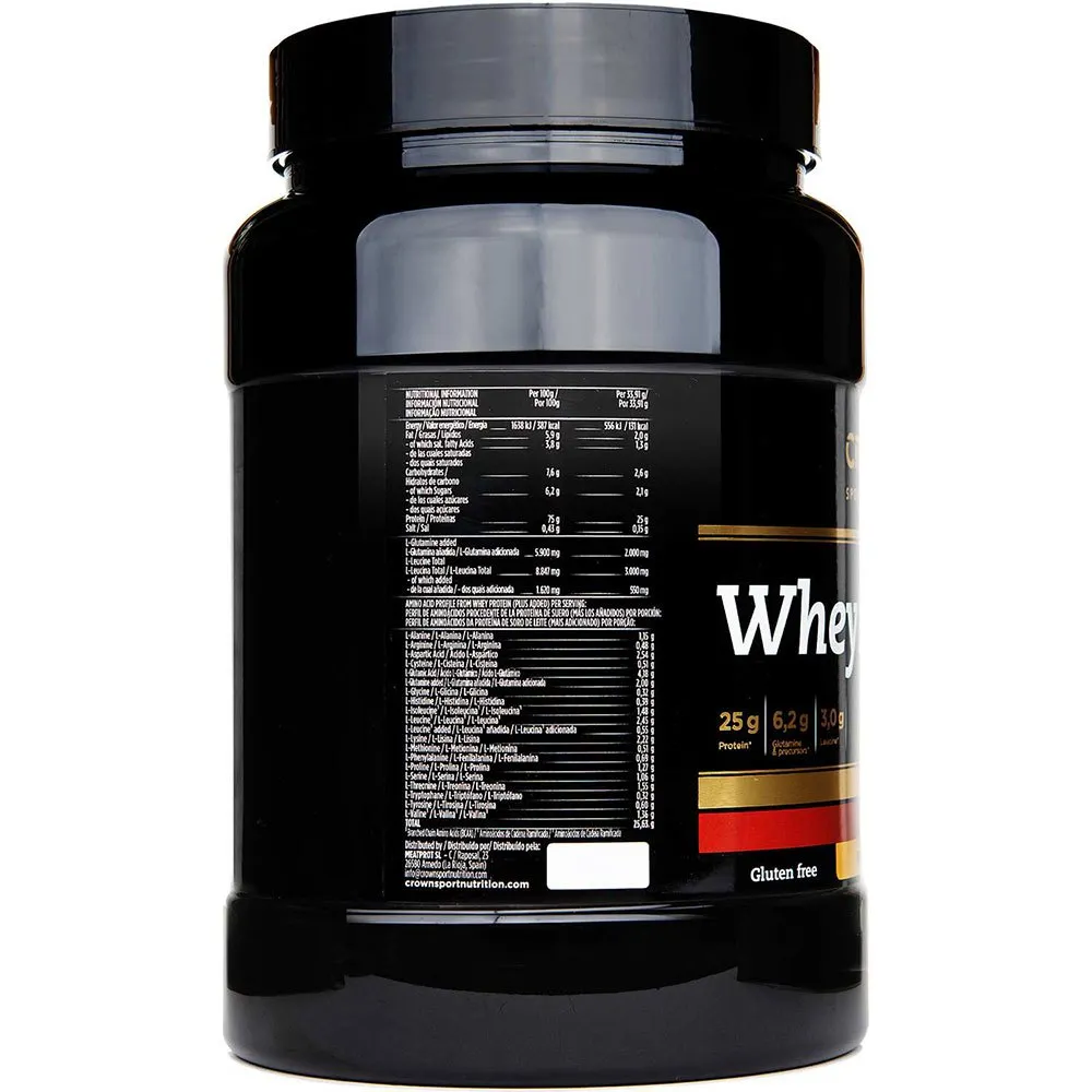 Crown Sport Nutrition Plus Molkenprotein Waffelkekse 848g, Black, One Size