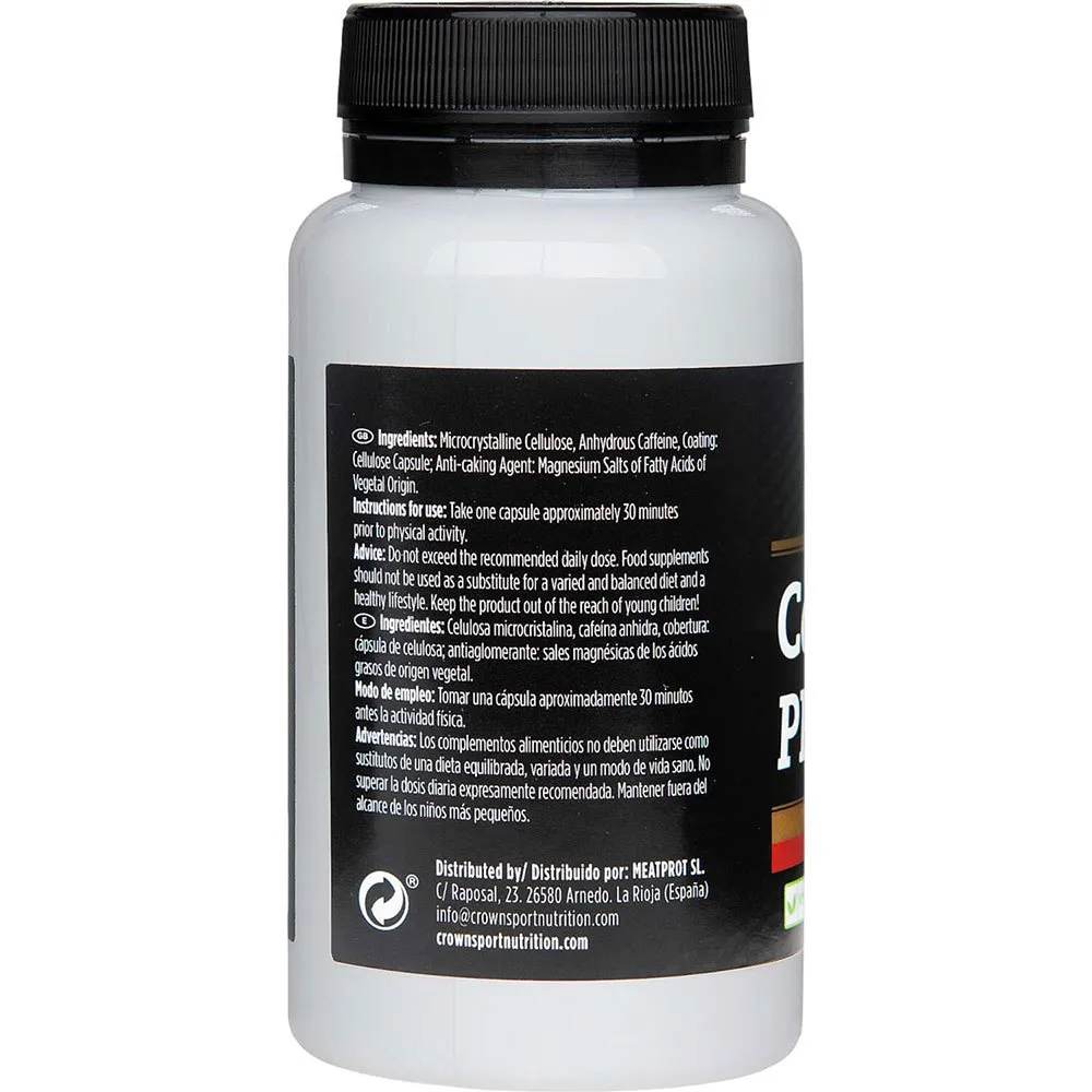 Crown Sport Nutrition Pro Kapseln Koffein 120 Einheiten, Black, One Size Crown Sport Nutrition Pro Kapseln Koffein 120 Einheiten, Black, One Size