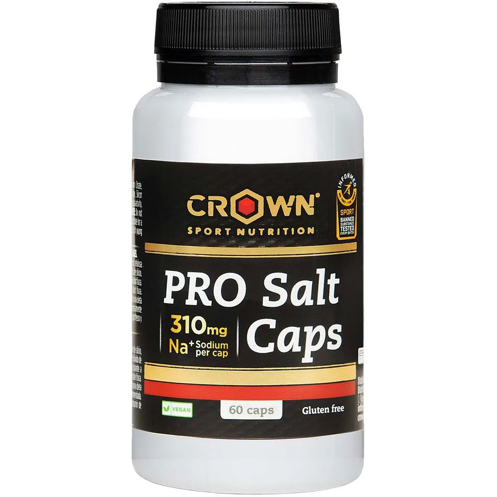 Crown Sport Nutrition Pro Salt Kapseln 60 Einheiten, Black / white, One Size