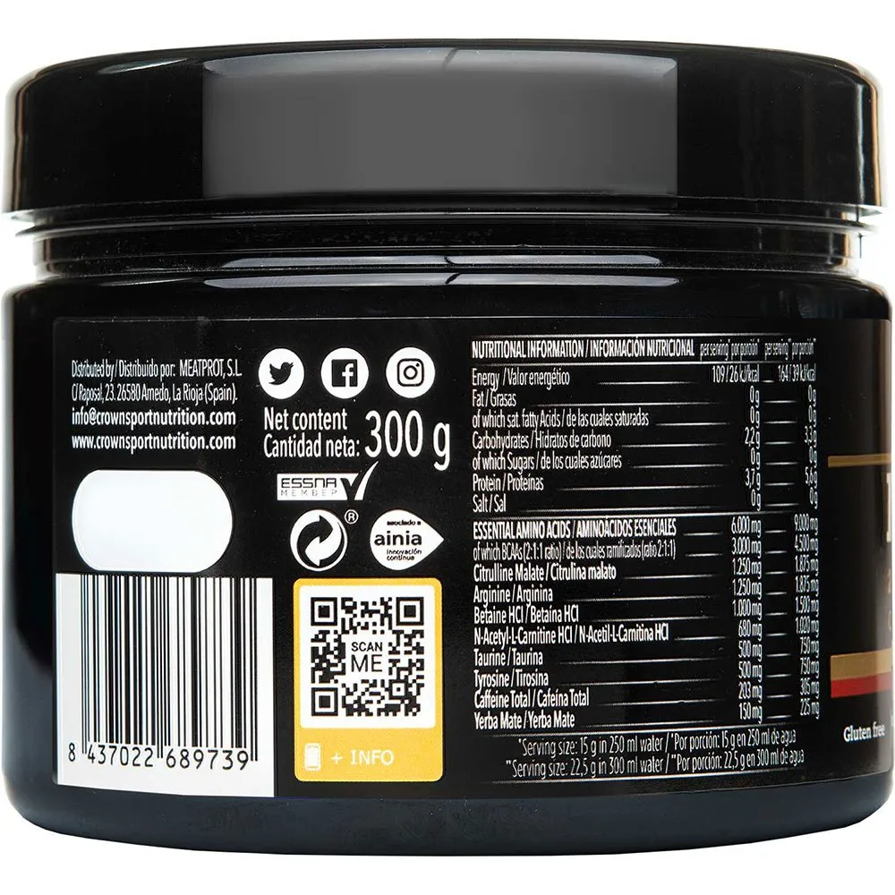 Crown Sport Nutrition Pro St Blue Storm Getränkepulver 300g, Black, One Size Crown Sport Nutrition Pro St Blue Storm Getränkepulver 300g, Black, One Size