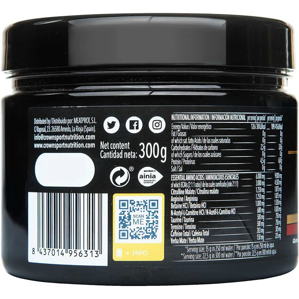 Crown Sport Nutrition Pro St Getränkepulver Zitrusfrüchte 300g, Black, One Size Crown Sport Nutrition Pro St Getränkepulver Zitrusfrüchte 300g, Black, One Size