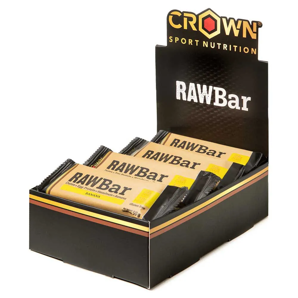 Crown Sport Nutrition Raw Energie-riegel-box Banane Und Haselnuss 50g 12 Einheiten, Multicolor, One Size Crown Sport Nutrition Raw Energie-riegel-box Banane Und Haselnuss 50g 12 Einheiten, Multicolor, One Size