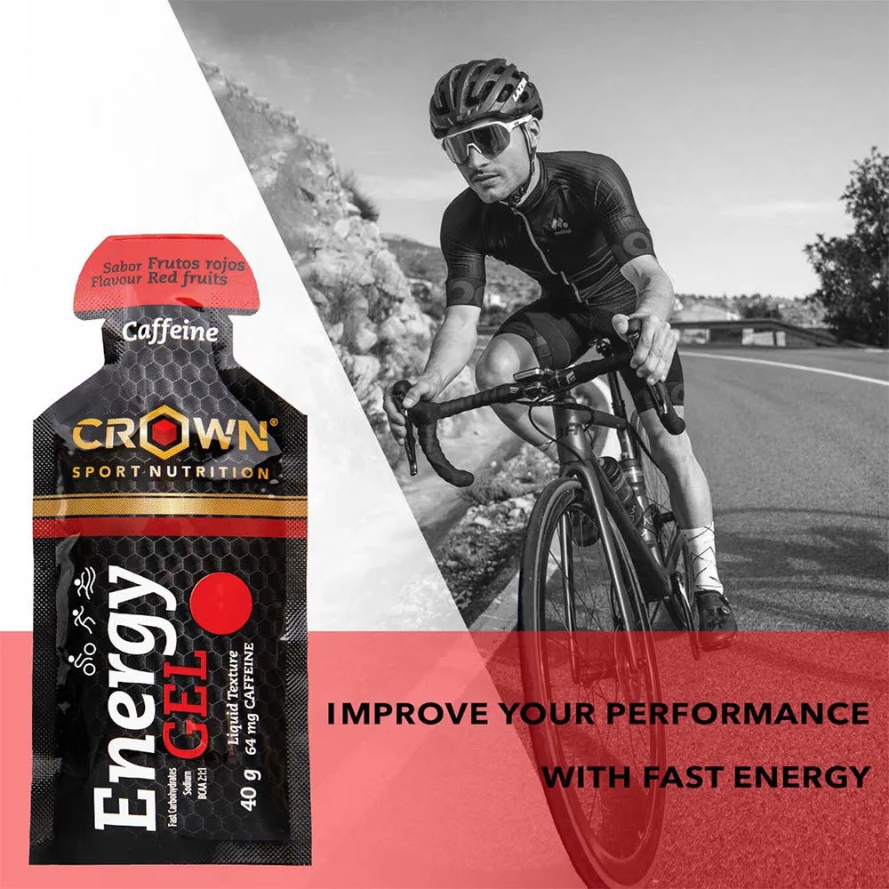 Crown Sport Nutrition Schachtel Mit Energiegelen Beeren 40g 12 Einheiten, Black / red, One Size Crown Sport Nutrition Schachtel Mit Energiegelen Beeren 40g 12 Einheiten, Black / red, One Size