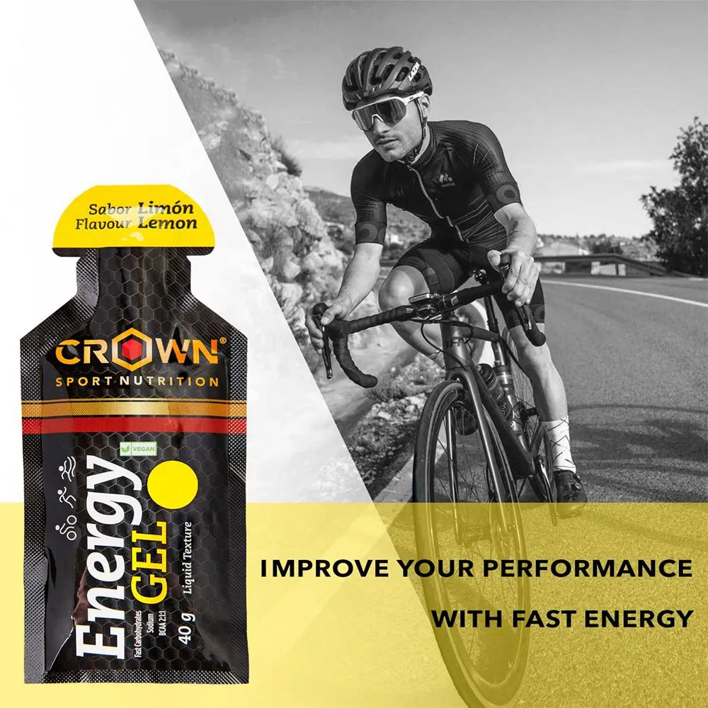 Crown Sport Nutrition Schachtel Mit Energiegelen Zitrone 40g 12 Einheiten, Black / yellow, One Size Crown Sport Nutrition Schachtel Mit Energiegelen Zitrone 40g 12 Einheiten, Black / yellow, One Size