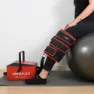 Cryopush 360°-kniebandage Für Kryotherapie, Black / red, One Size