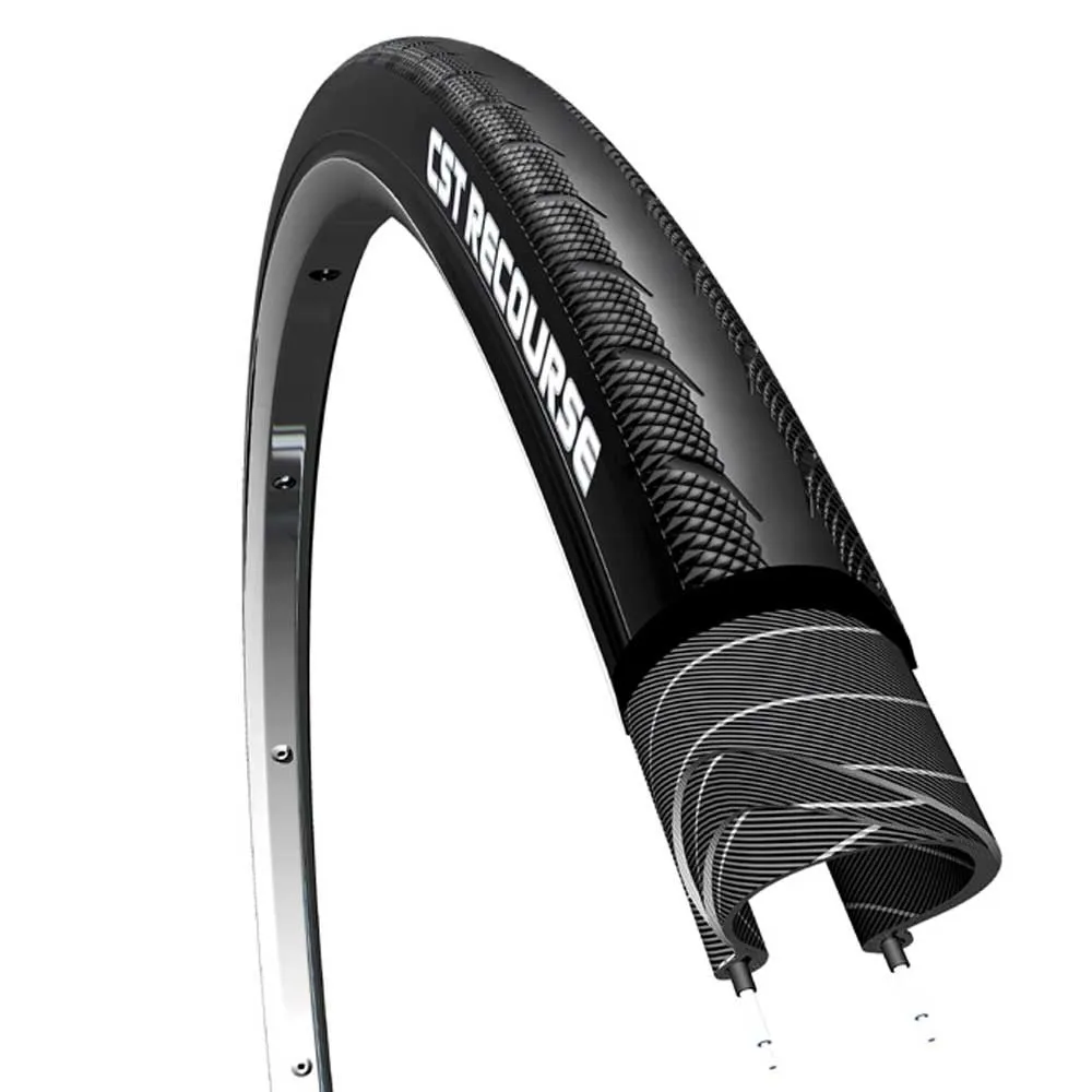 CST Recourse 120 Tpi 700c X 25 Steifer Rennradreifen, Black, 700C x 25 CST Recourse 120 Tpi 700c X 25 Steifer Rennradreifen, Black, 700C x 25
