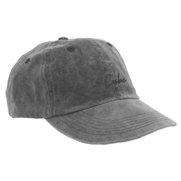 Cube 6 Panel Kappe, Washed grey Cube 6 Panel Kappe, Washed grey
