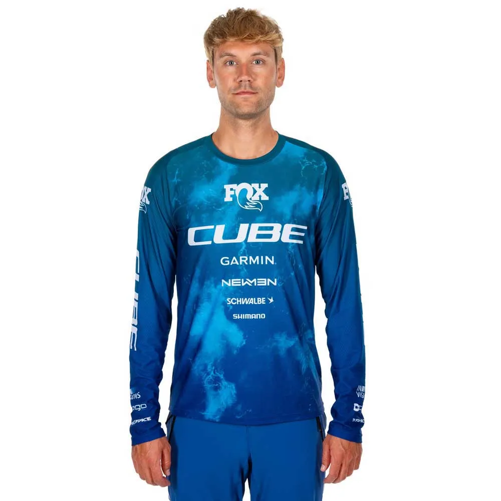 Cube Actionteam Langarm Enduro Trikot, Blue / green, 3XL Cube Actionteam Langarm Enduro Trikot, Blue / green, 3XL