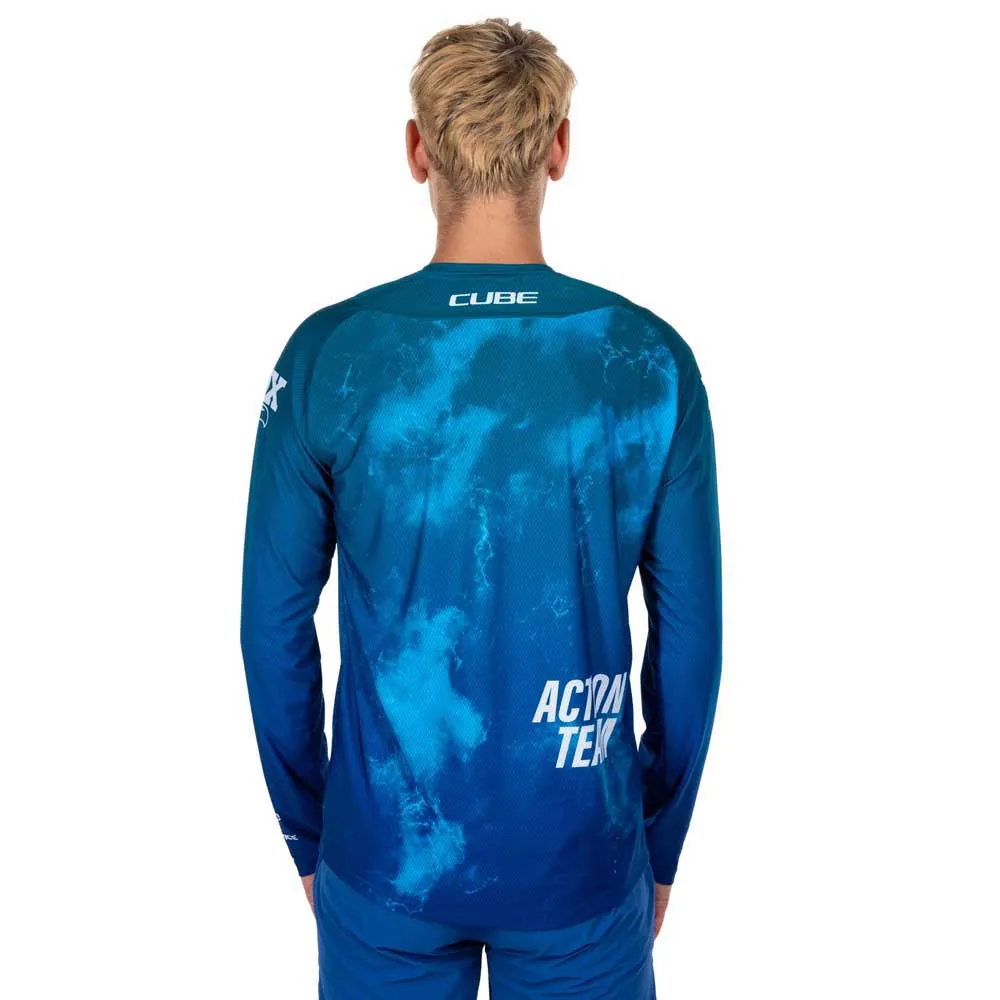 Cube Actionteam Langarm Enduro Trikot, Blue / green, 3XL Cube Actionteam Langarm Enduro Trikot, Blue / green, 3XL