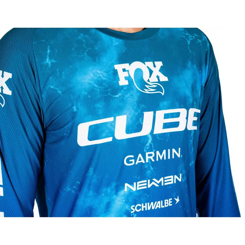 Cube Actionteam Langarm Enduro Trikot, Blue / green, 3XL Cube Actionteam Langarm Enduro Trikot, Blue / green, 3XL