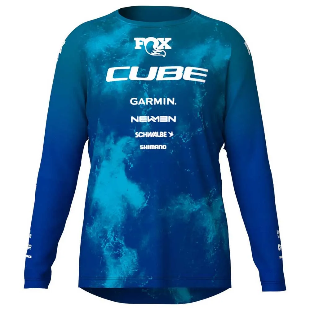 Cube Actionteam Langarm Enduro Trikot, Blue / green, 3XL Cube Actionteam Langarm Enduro Trikot, Blue / green, 3XL