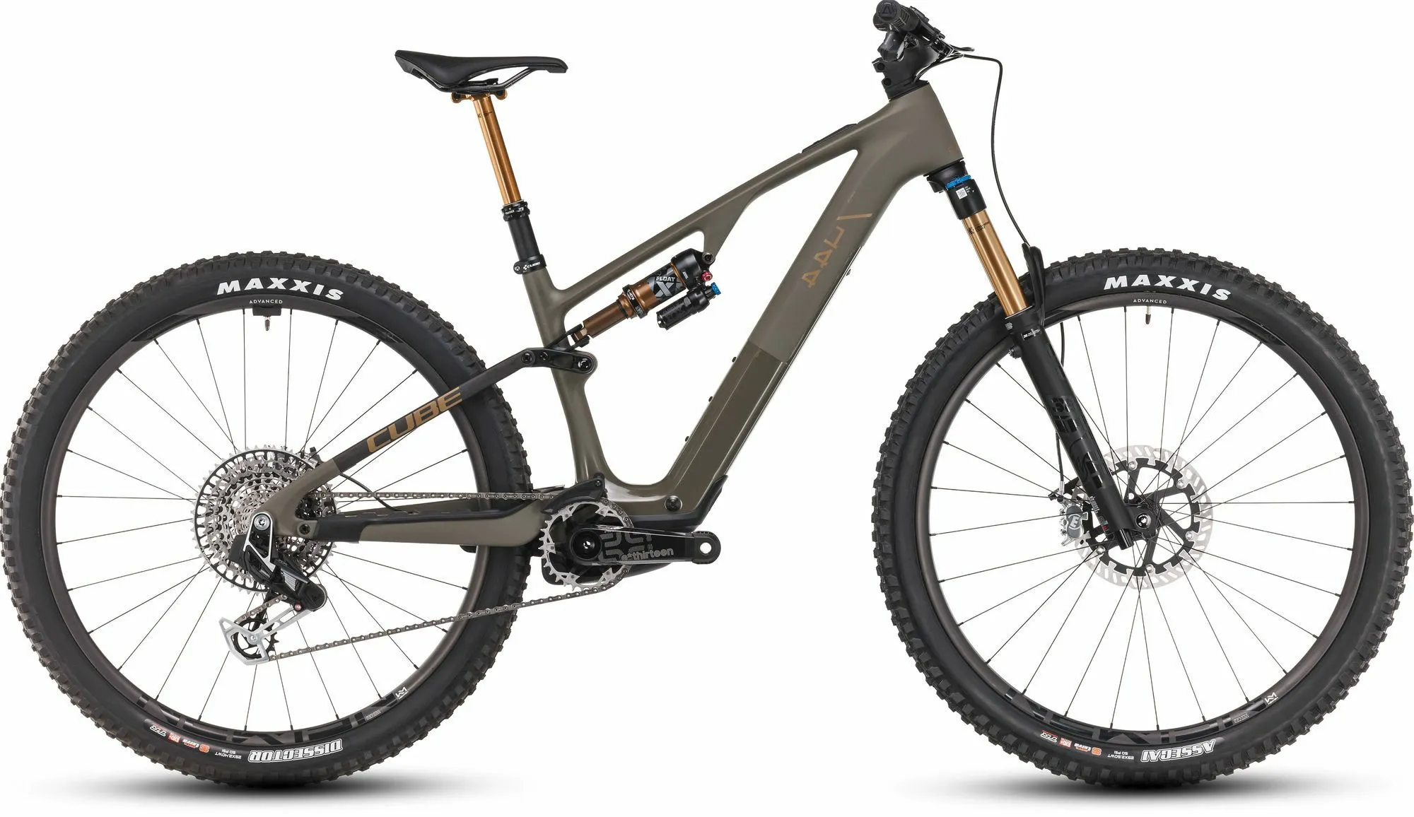 Cube AMS Hybrid ONE44 C:68X SUPER TM 400X 29 dustyolive´n´gold 29" 400 Wh Diamant Cube AMS Hybrid ONE44 C:68X SUPER TM 400X 29 dustyolive´n´gold 29" 400 Wh Diamant
