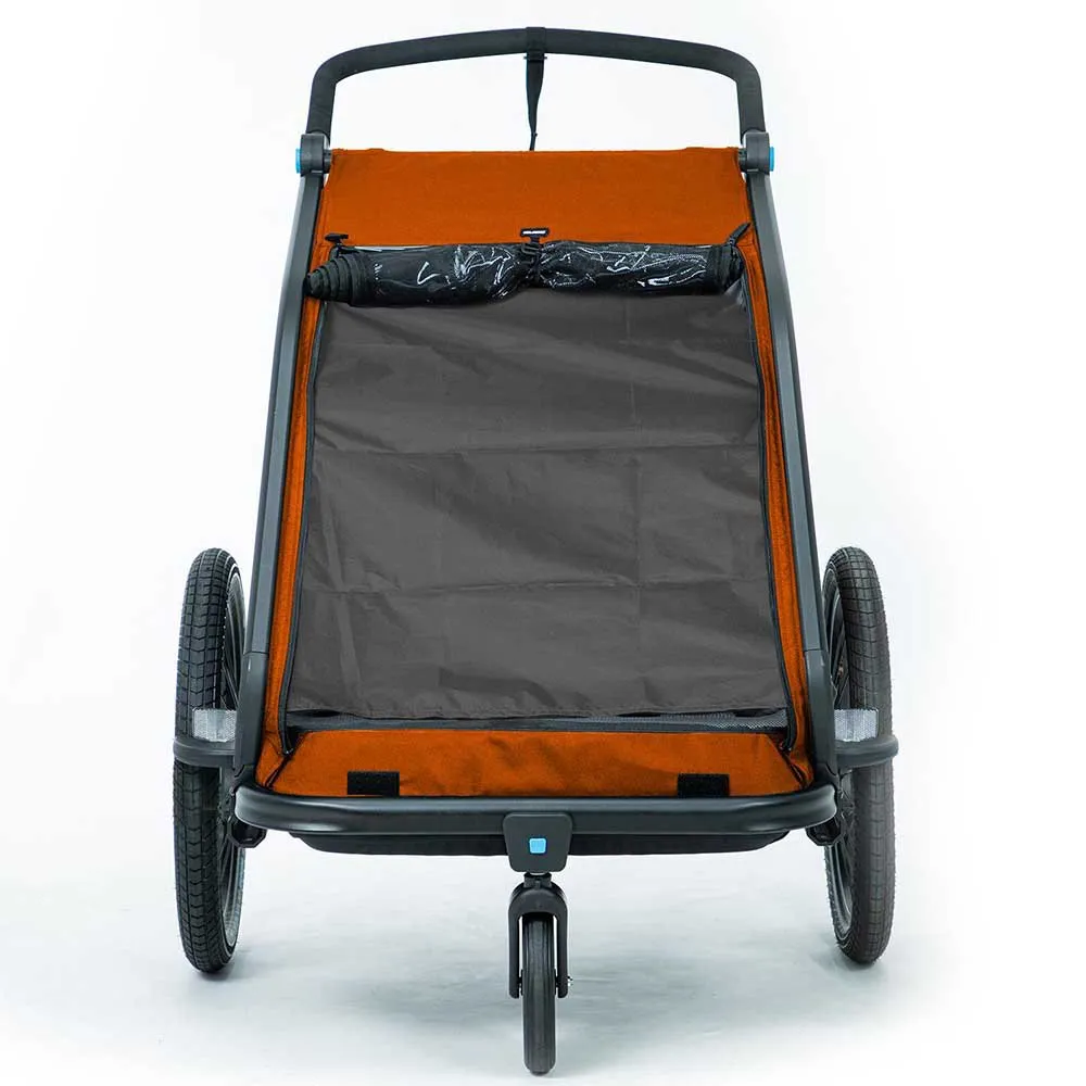 Cube Cmpt X Actionteam Double Trailer, Grey / orange, One Size Cube Cmpt X Actionteam Double Trailer, Grey / orange, One Size