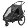 Cube Double Cmpt Fahrradanhänger, Black, Max 42kg