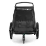 Cube Double Cmpt Fahrradanhänger, Black, Max 42kg