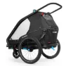 Cube Double Cmpt Fahrradanhänger, Black, Max 42kg
