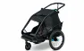Cube Double CMPT - Kinder Fahrradanhänger, Schwarz