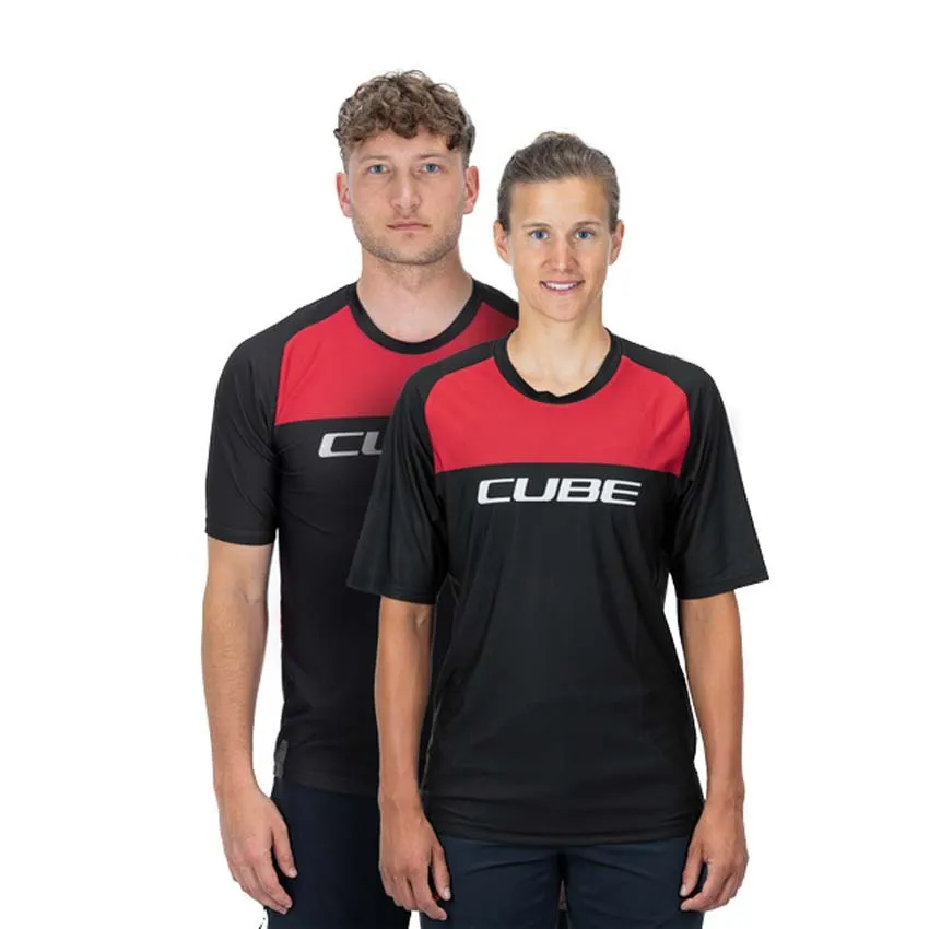 Cube Edge Kurzarm Enduro Trikot, Black / red, S Cube Edge Kurzarm Enduro Trikot, Black / red, S