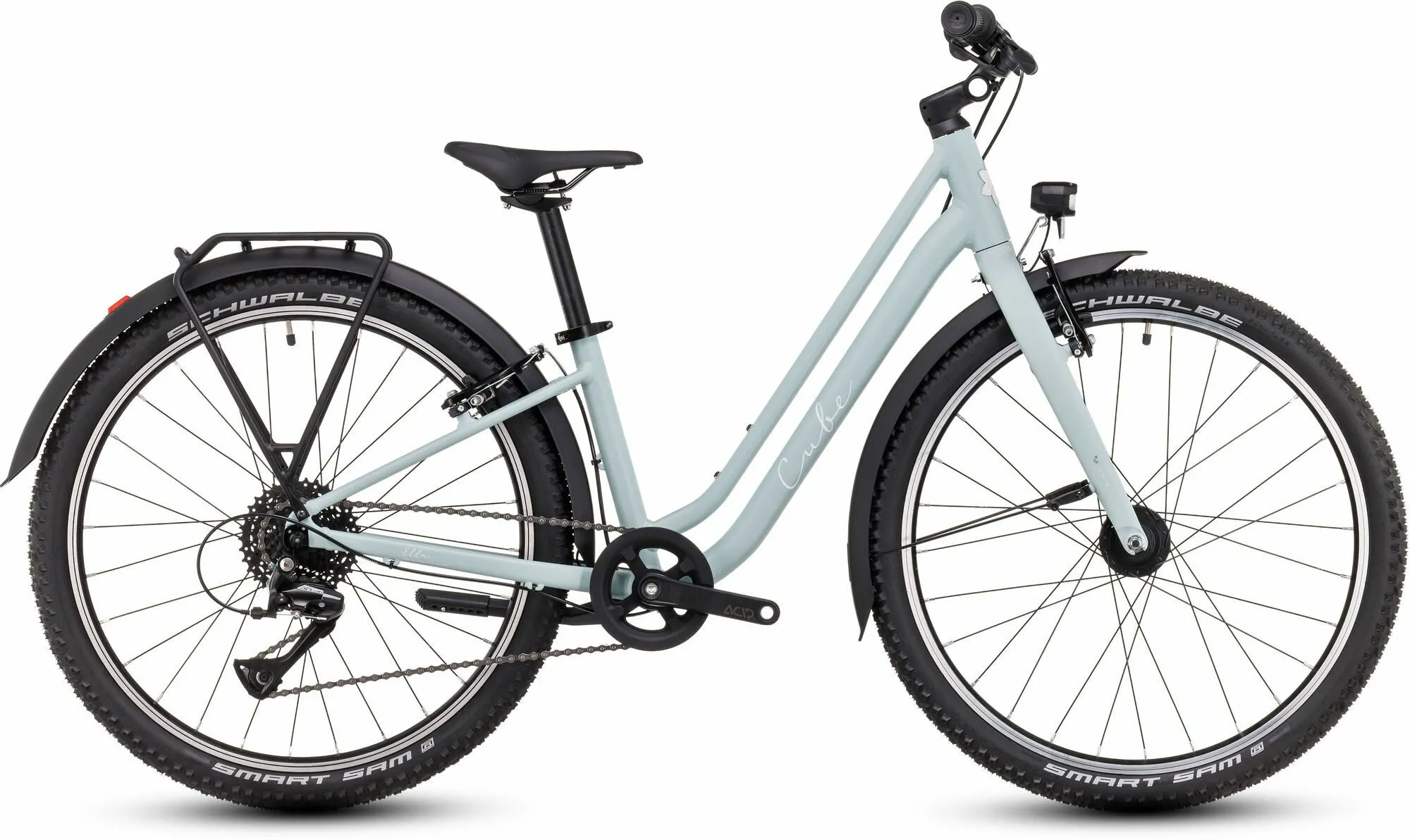 Cube ella 240 aloegreen´n´white 24" Trapez, Hellblau, 24"