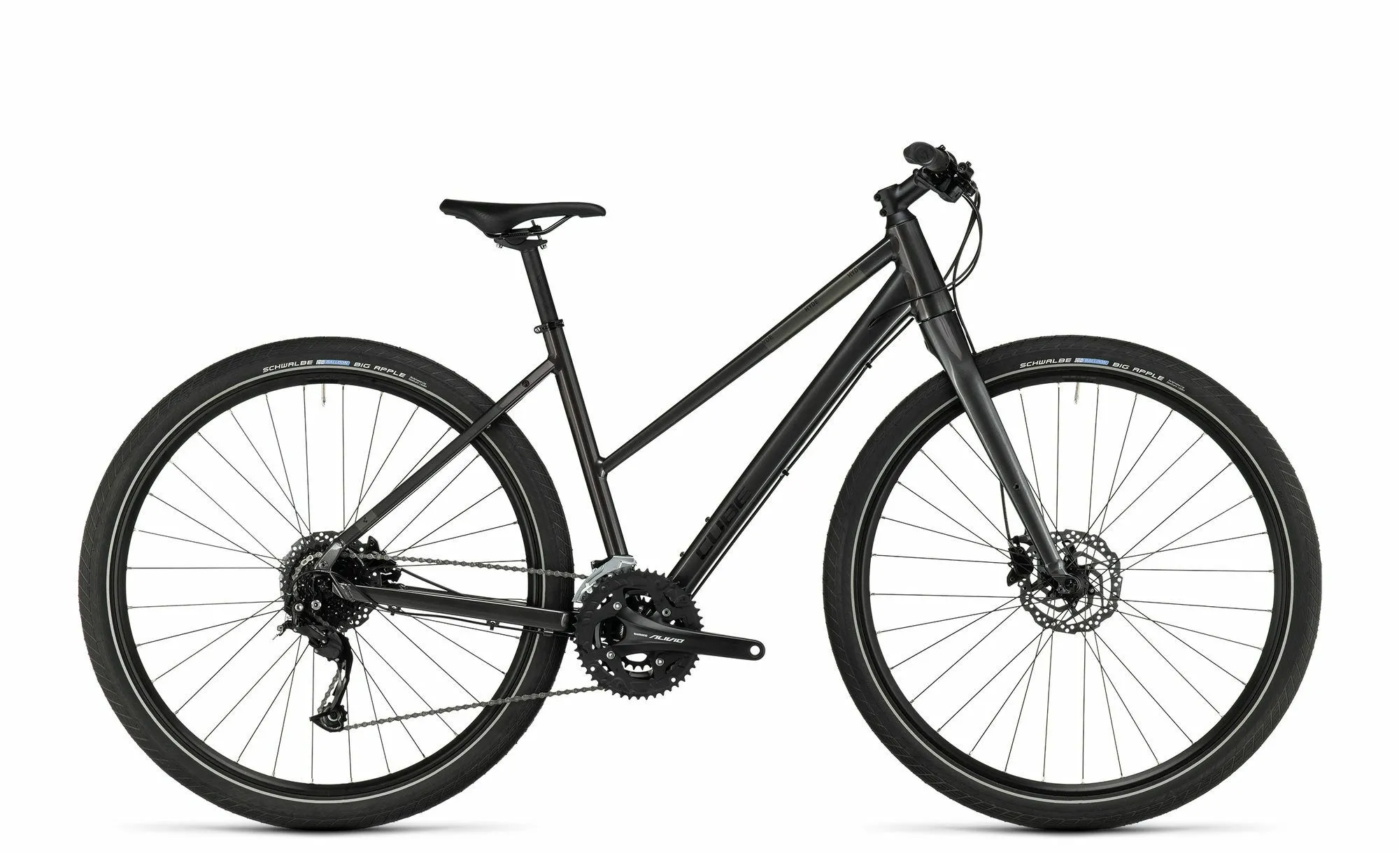 Cube Hyde graphite´n´black 28" Trapez, Anthrazit, XS