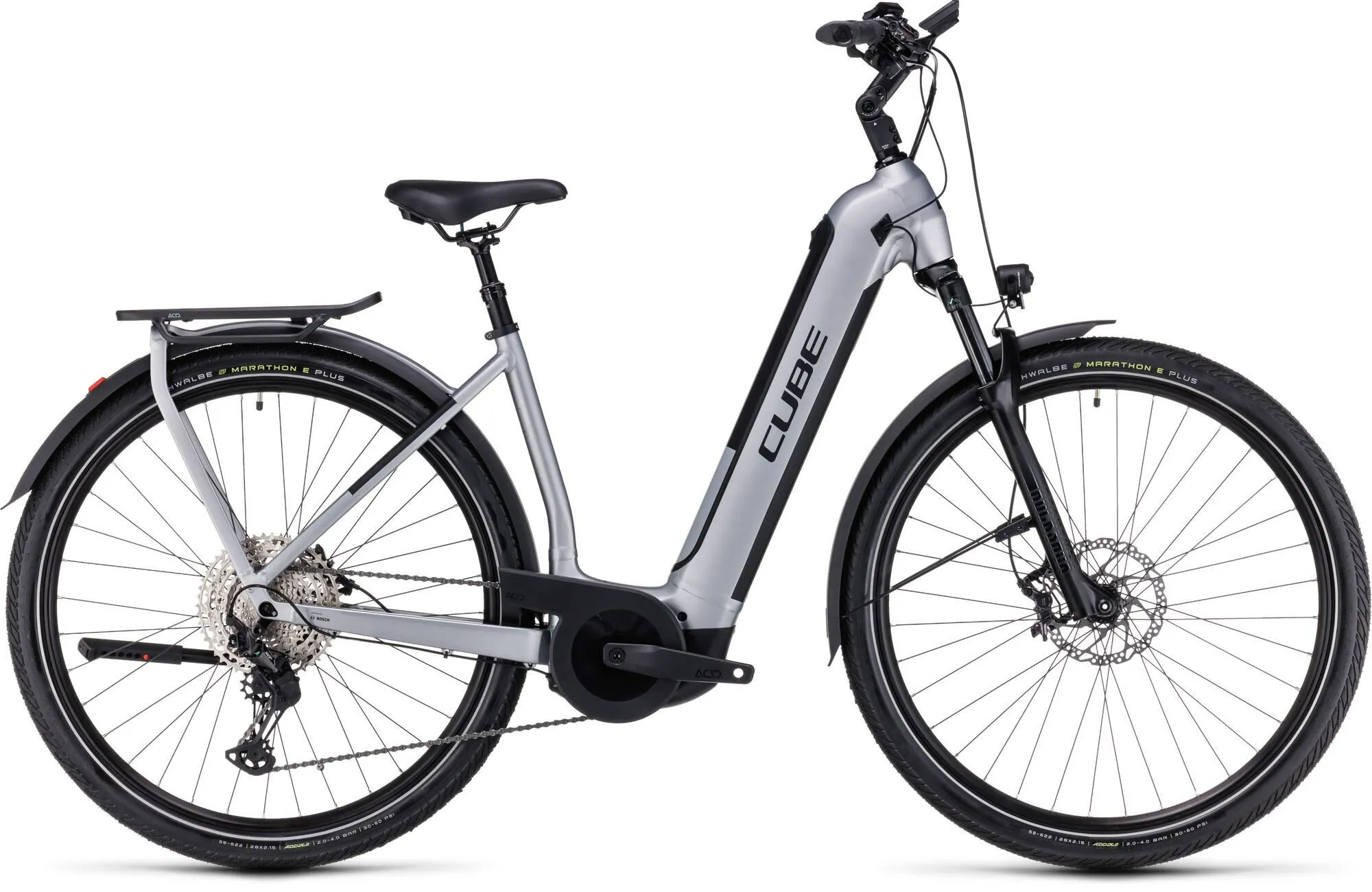 Cube Kathmandu Hybrid SLX 750 polarsilver´n´black 28" 750 Wh Wave
