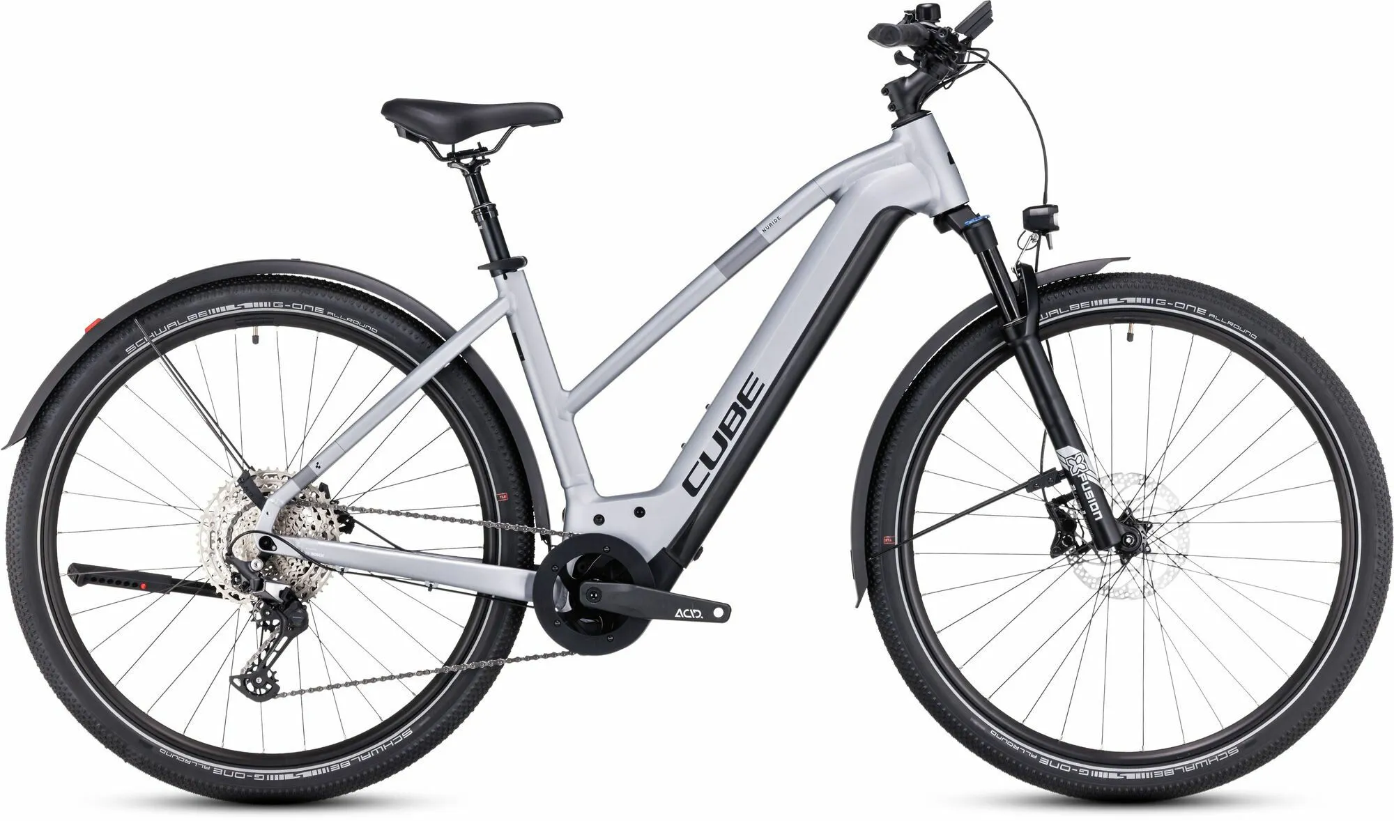 Cube Nuride Hybrid EXC 750 Allroad polarsilver´n´black 28" 750 Wh Trapez, Hersteller-polarsilver´n´black, 54cm