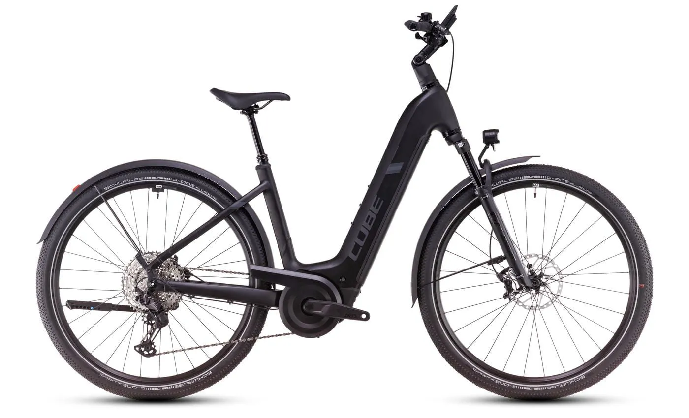 Cube Nuride Hybrid SLX 800 Allroad black´n´reflect 28" 800 Wh Wave Cube Nuride Hybrid SLX 800 Allroad black´n´reflect 28" 800 Wh Wave