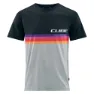 Cube Organic Logo Stripes Kurzarm-t-shirt, Grey melange / black, M