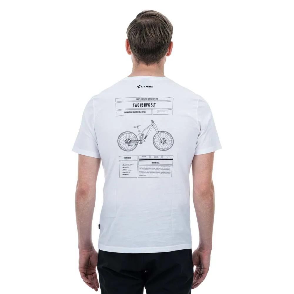 Cube Organic Two15 Kurzarm-t-shirt, White, M