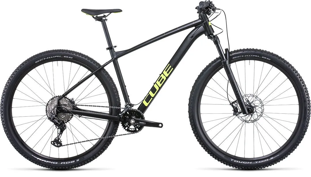 Cube Race ONE black´n´flashyellow 29" Diamant, Schwarz, M