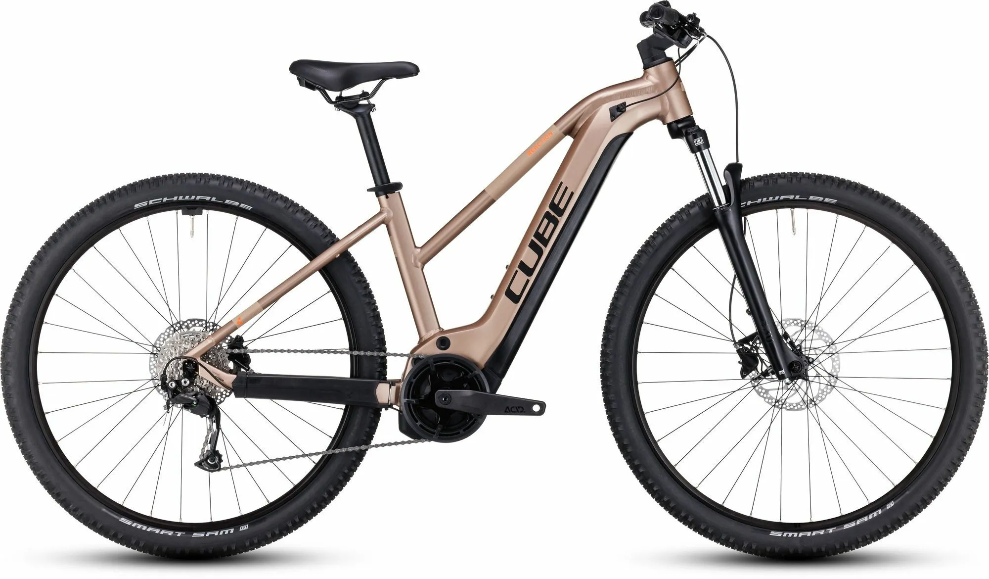 Cube Reaction Hybrid Performance 500 metallicbrown´n´orange 27,5" 500 Wh Trapez, Hersteller-metallicbrown´n´orange, XS