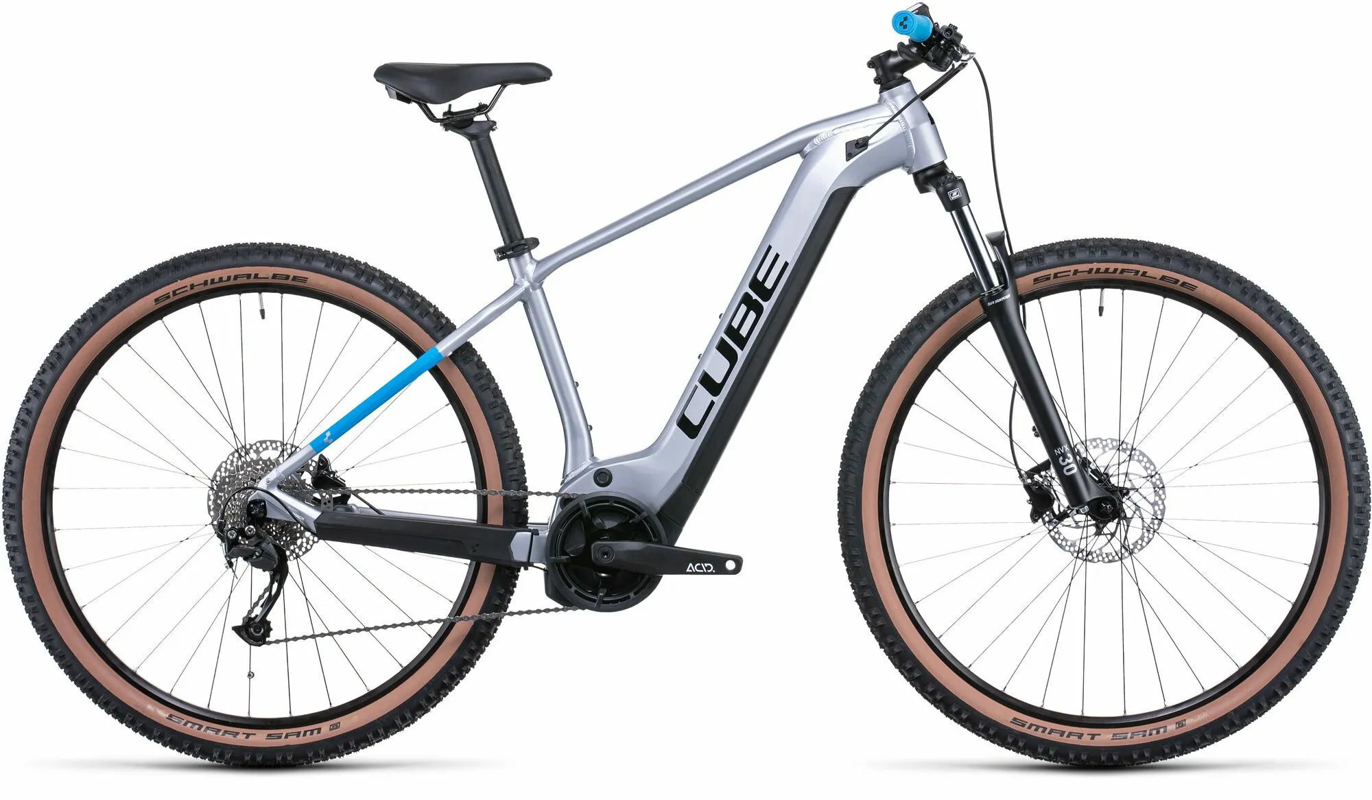 Cube Reaction Hybrid Performance polarsilver´n´blue 29" 625 Wh Diamant, Hersteller-polarsilver´n´blue, XL