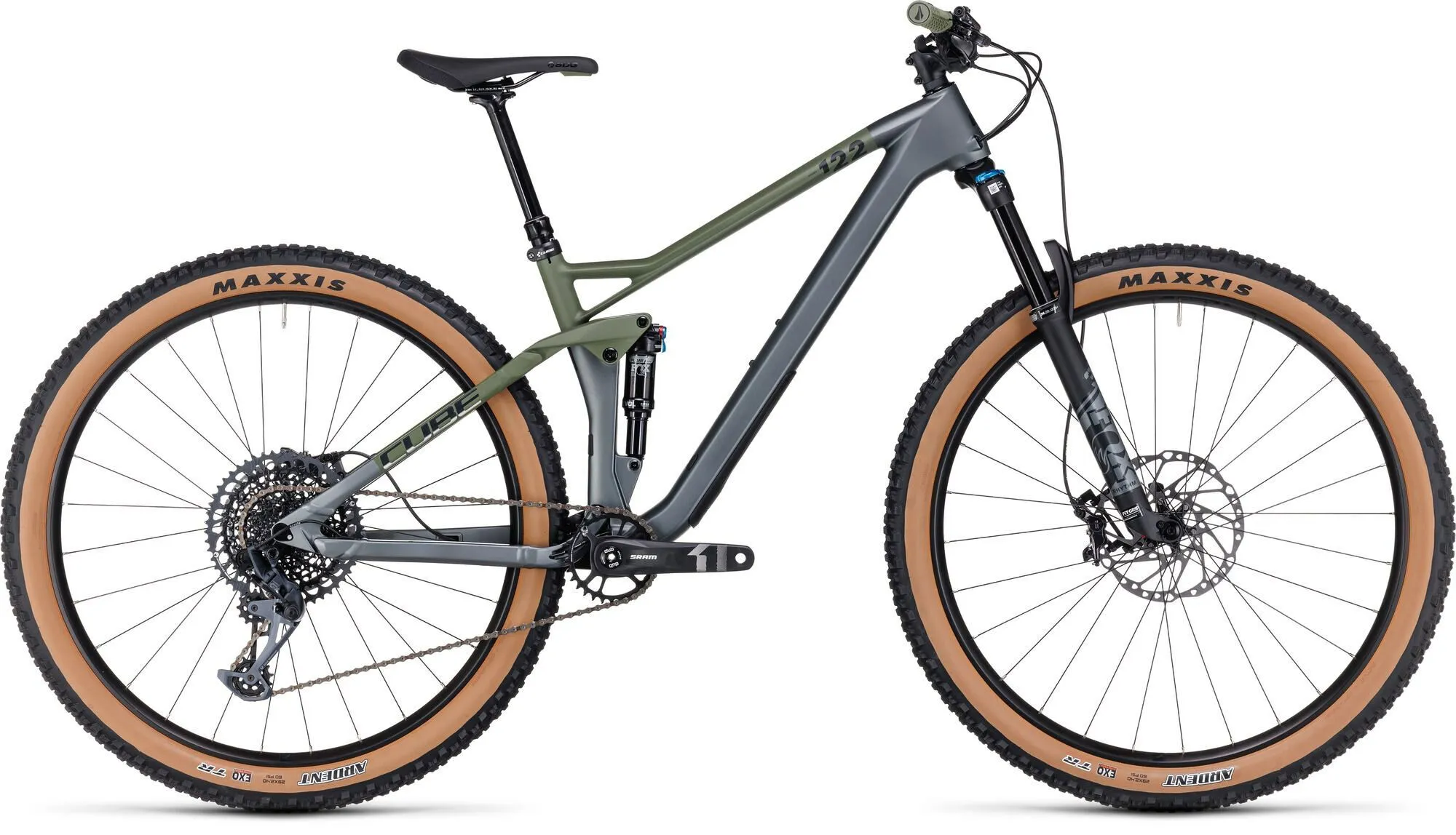 Cube Stereo ONE22 HPC TM flashgrey´n´olive 29" Diamant Cube Stereo ONE22 HPC TM flashgrey´n´olive 29" Diamant