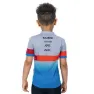 Cube Teamline Rookie Kurzarm-radtrikot, Blue / red / grey
