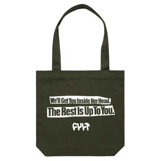 CULT Inside Her Head Tasche, Army green, One Size