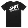 CULT Sh*t Happens Kurzarm-t-shirt, Black, XXL
