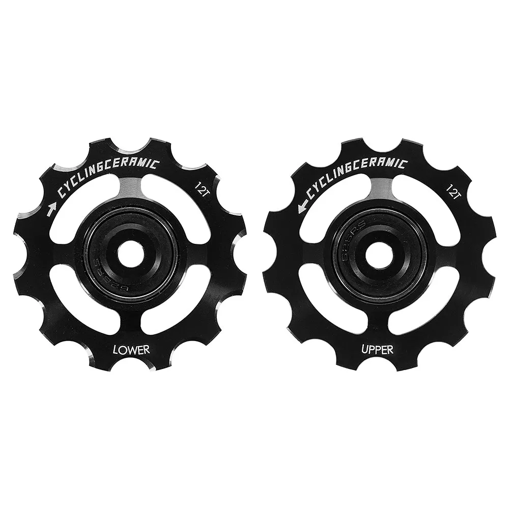 CYCLINGCERAMIC Campagnolo 12s Fahrrad-schaltröllchensatz, Black, One Size CYCLINGCERAMIC Campagnolo 12s Fahrrad-schaltröllchensatz, Black, One Size