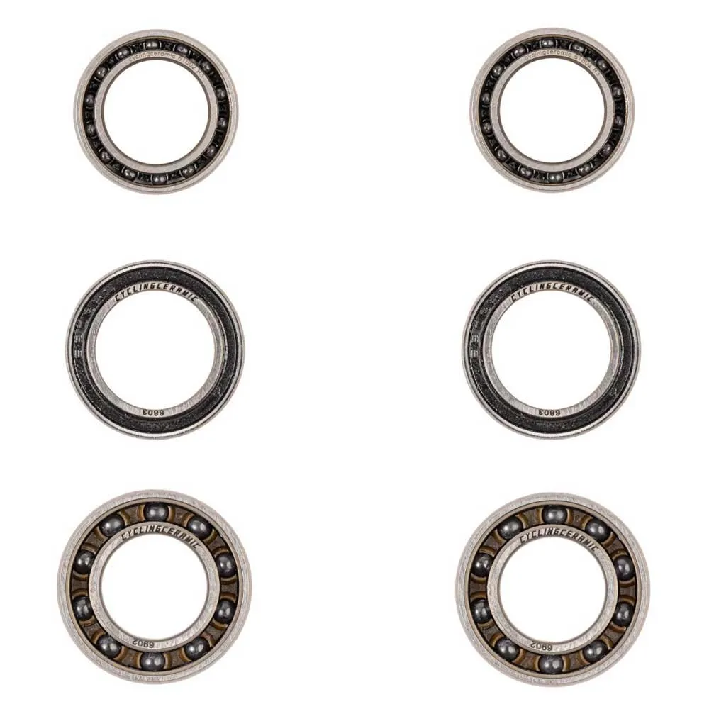 CYCLINGCERAMIC Dt Swiss 1 Radlagersatz, Silver / black, One Size CYCLINGCERAMIC Dt Swiss 1 Radlagersatz, Silver / black, One Size
