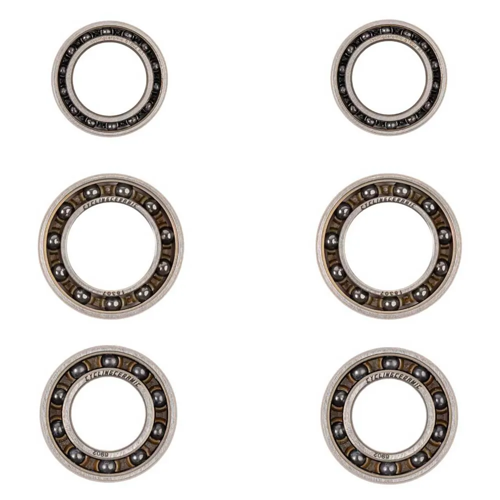 CYCLINGCERAMIC Dt Swiss 2 Radlagersatz, Silver / black, One Size CYCLINGCERAMIC Dt Swiss 2 Radlagersatz, Silver / black, One Size