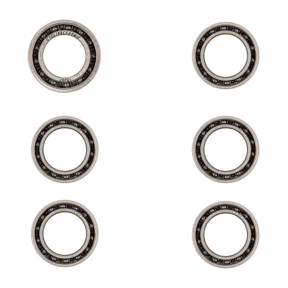 CYCLINGCERAMIC Dt Swiss 6 Radlagersatz, Silver / black, One Size CYCLINGCERAMIC Dt Swiss 6 Radlagersatz, Silver / black, One Size